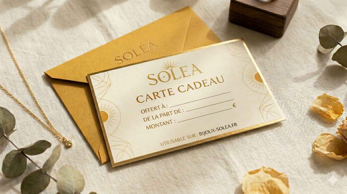 Carte cadeau Soléa – Offrez un bijou de votre choix de 20 à 50 €