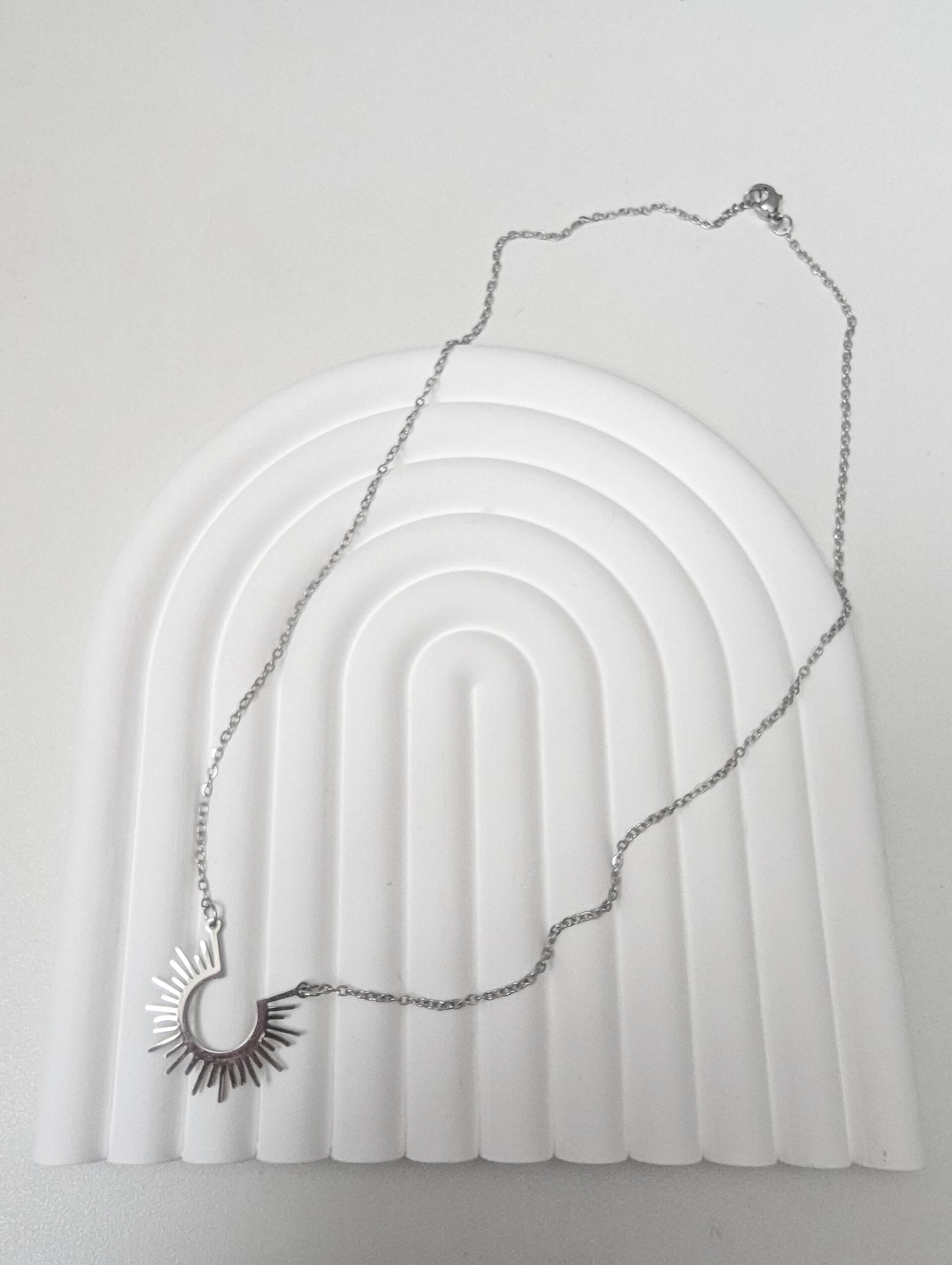 Collier Auréa croissant de lune doré Soléa - vue 5