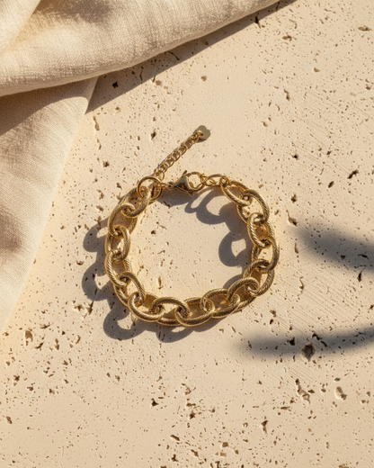 Bracelet Liora gros maillons torsadés Soléa - vue 1