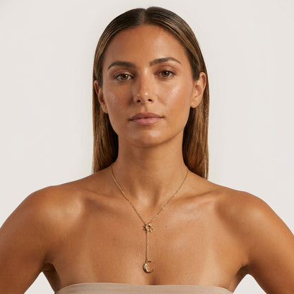 Collier Soluna soleil et croissant de lune Soléa - vue 3