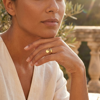 Bague Althéa anneau ouvert acier inoxydable Soléa - vue 3
