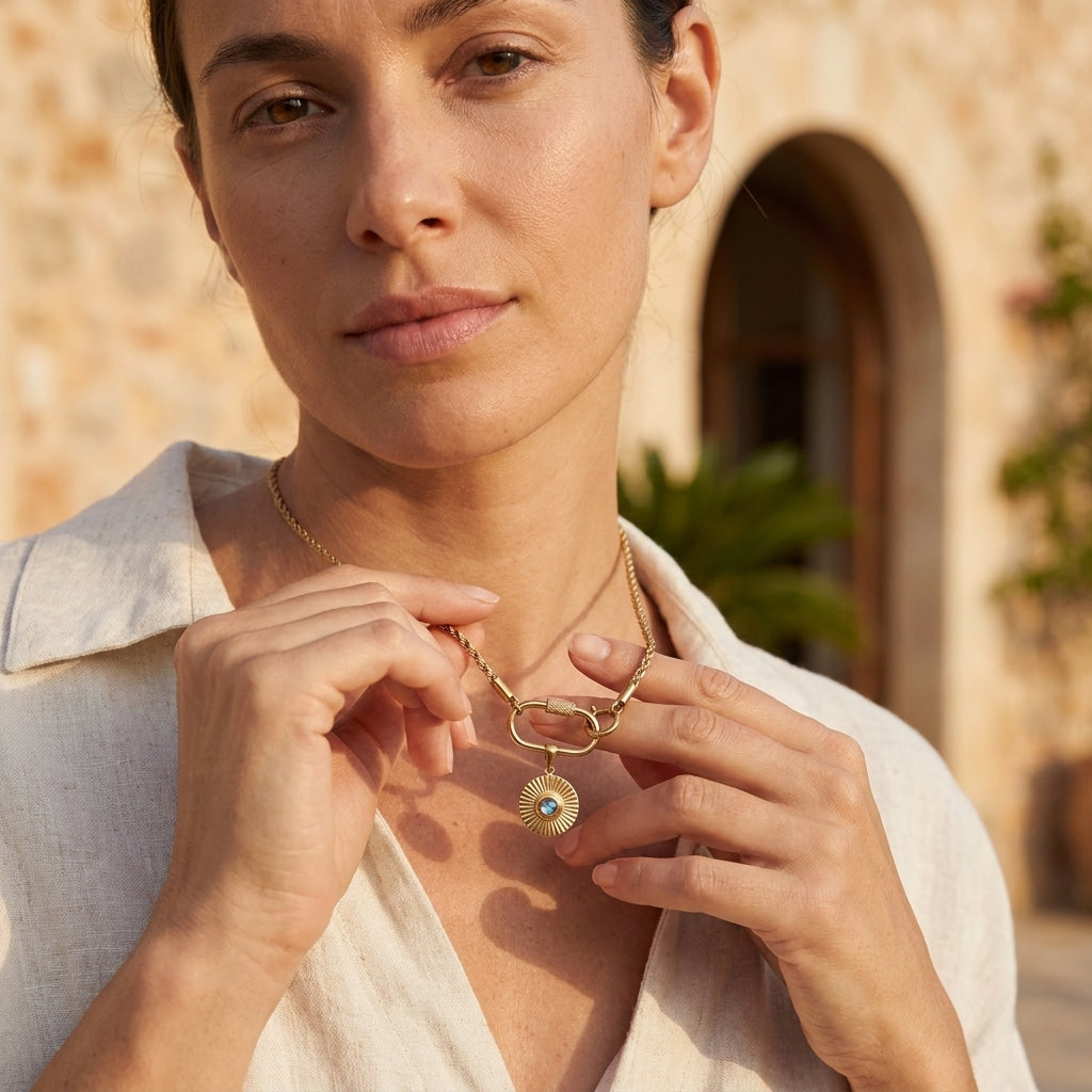 Collier Oasis chaîne torsadée bohème Soléa - vue 2