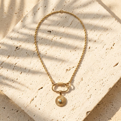 Collier Oasis chaîne torsadée bohème Soléa - vue 1