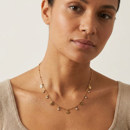 Collier Divina œil protecteur doré Soléa - vue 2