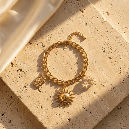 Bracelet Lucina éclat doré solaire Soléa - vue 1